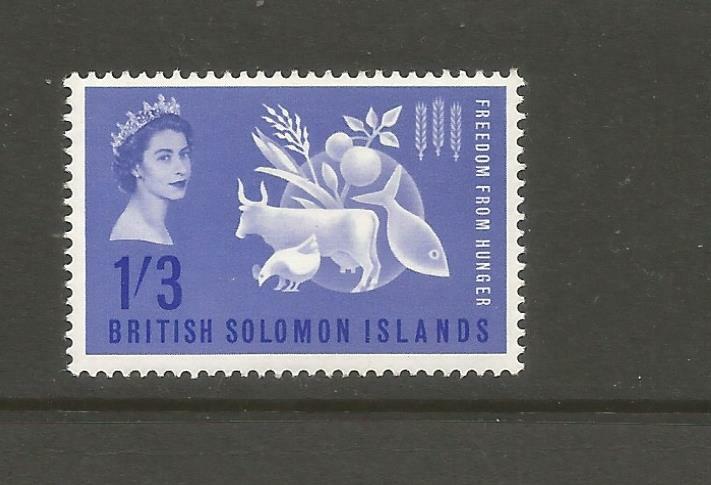 BR  SOLOMON Is    1963  COMMEM    FREEDOM  FROM  HUNGER   LMM
