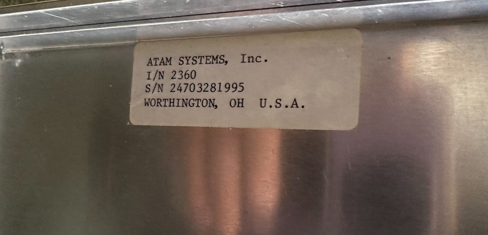 ATAM SYSTEMS INC 2360 PROCESS DATA LOGGER W/ ENCLOSURE