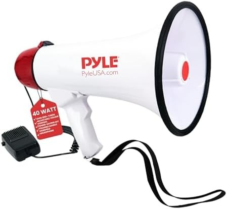 Professional megaphone with siren handheld mic