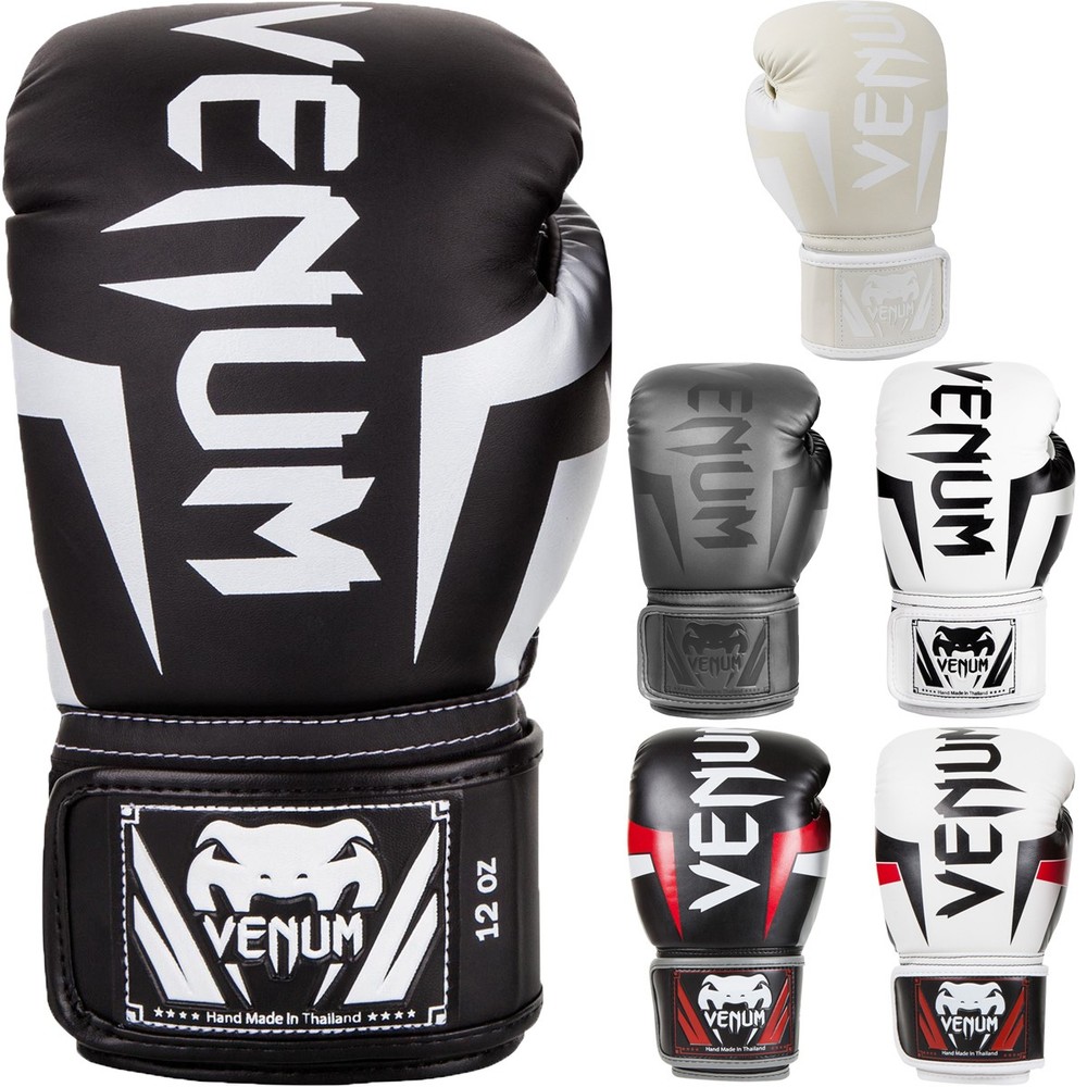 Venum Elite Hook and Loop Training Boxing Gloves