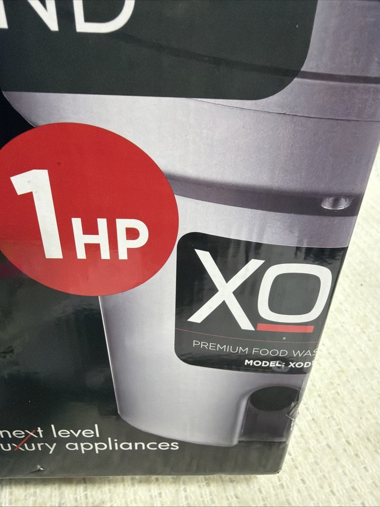 XO Sink Pro Nanogrind 1 HP Batch Feed Disposer Model XOD1PRO Open Box New
