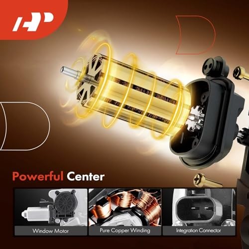 Power Window Regulator with Motor Replacement for Front Passenger Side (RH)