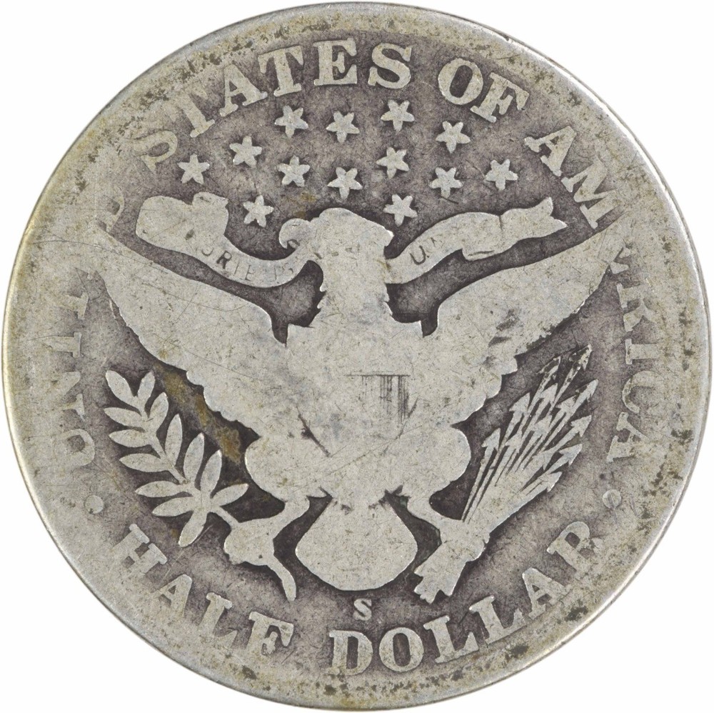 1904-S Barber Silver Half Dollar AG Uncertified #1036