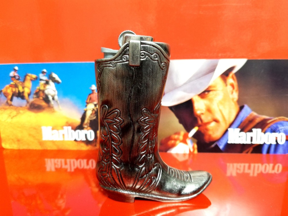 Marlboro Cowboy Boot Case for Mini Bic Lighter