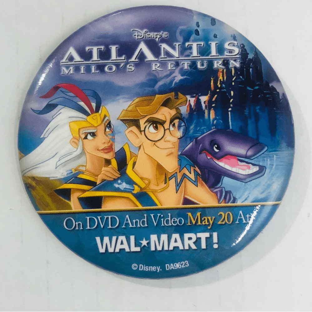 Atlantis Milo's Return Pin Button Movie Walmart