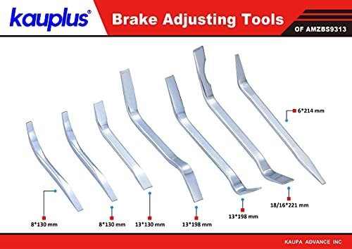 Brake Service Kit, 14-Piece Professional Drum Brake Tool Set w/Brake Lining