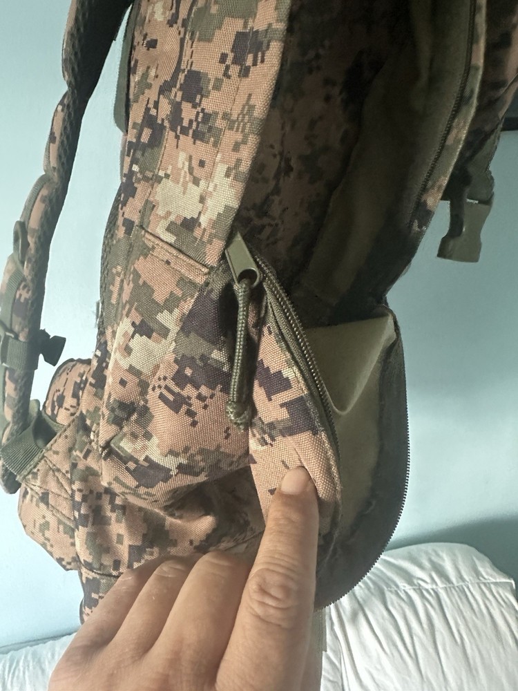 Mill Spec Plus Camo Backpack with Pockets On Both Sides