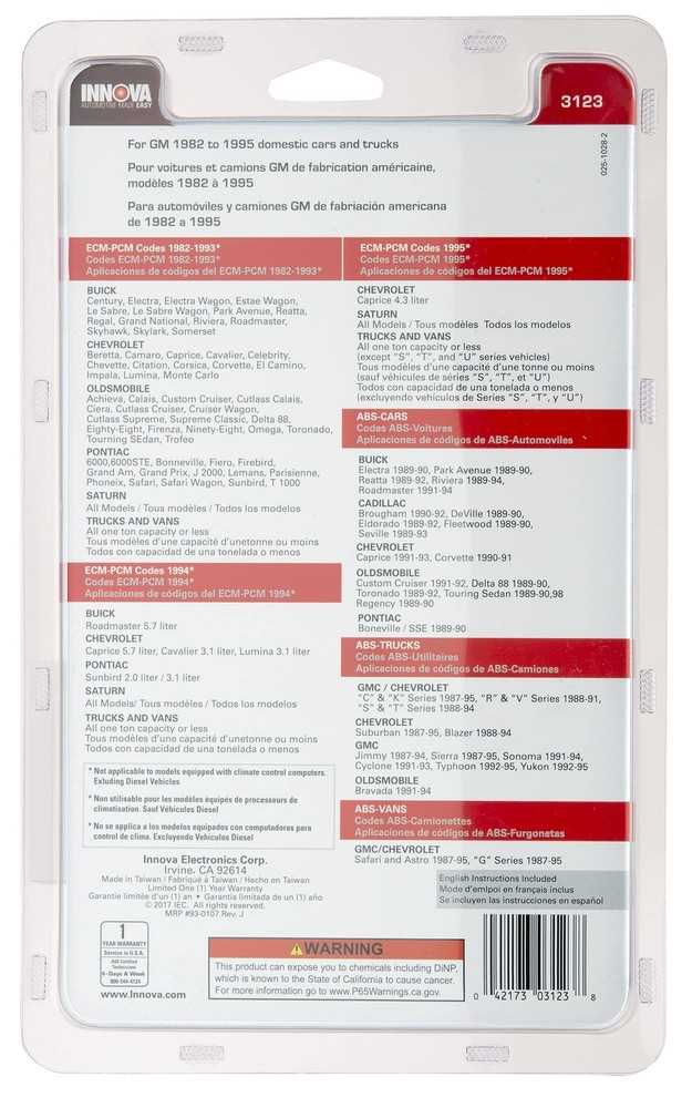 3123 GM OBD1 Code Reader, Windows XP