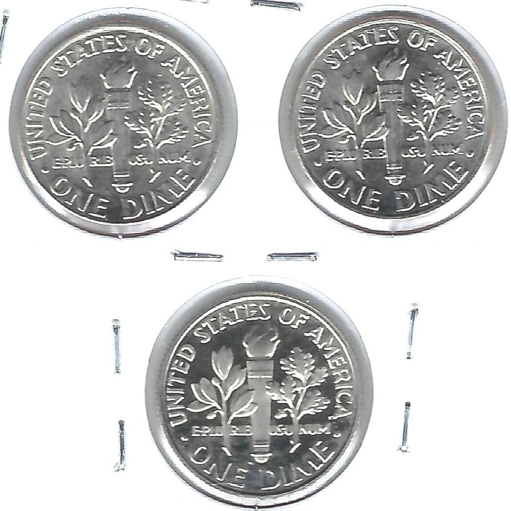 2004 Three Uncirculated Dime Types The San Francisco is From a Proof Set!