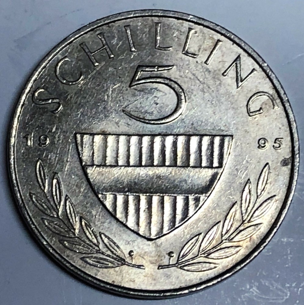 # C4149 AUSTRIA COIN, FIVE SCHILLINGS 1995
