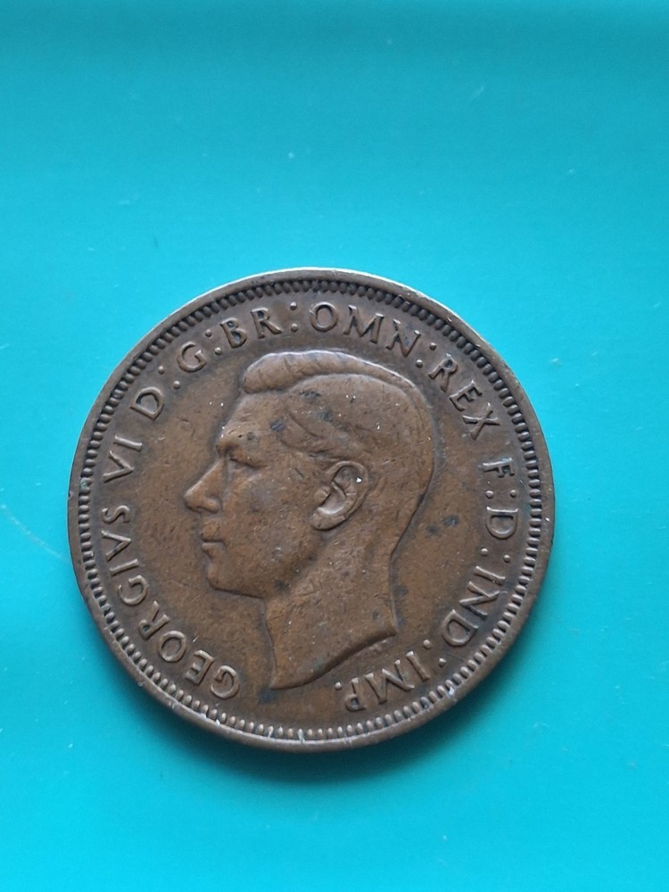 1943 Great Britian U.K Half Penny