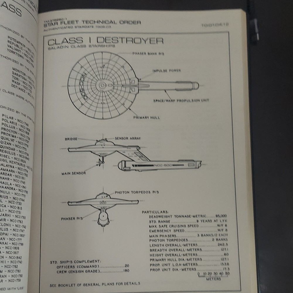 Star Trek Technical Manual Signed The Original Series