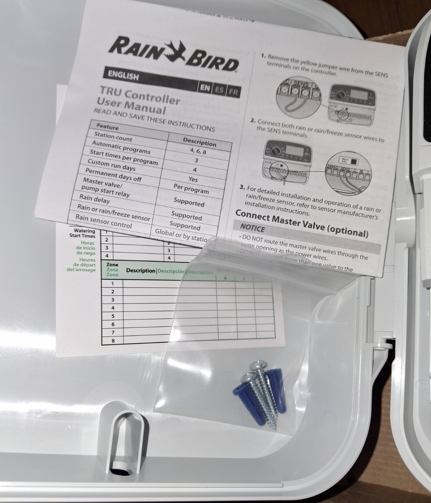 Rain Bird TRU8O Program-Based Indoor/Outdoor Irrigation Sprinkler Controller
