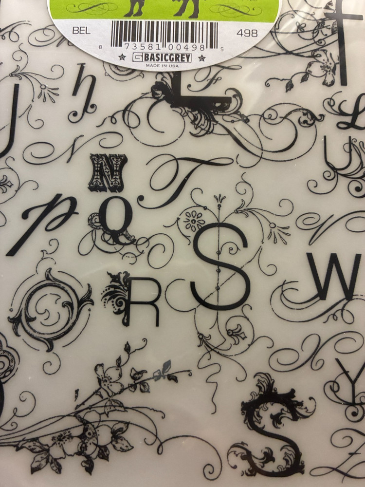 ASSORTED MONOGRAM RUB-ONS - ALPHABET