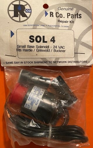 24 VAC Replacement Small Base Solenoid - Genuine R Co. Parts Kit