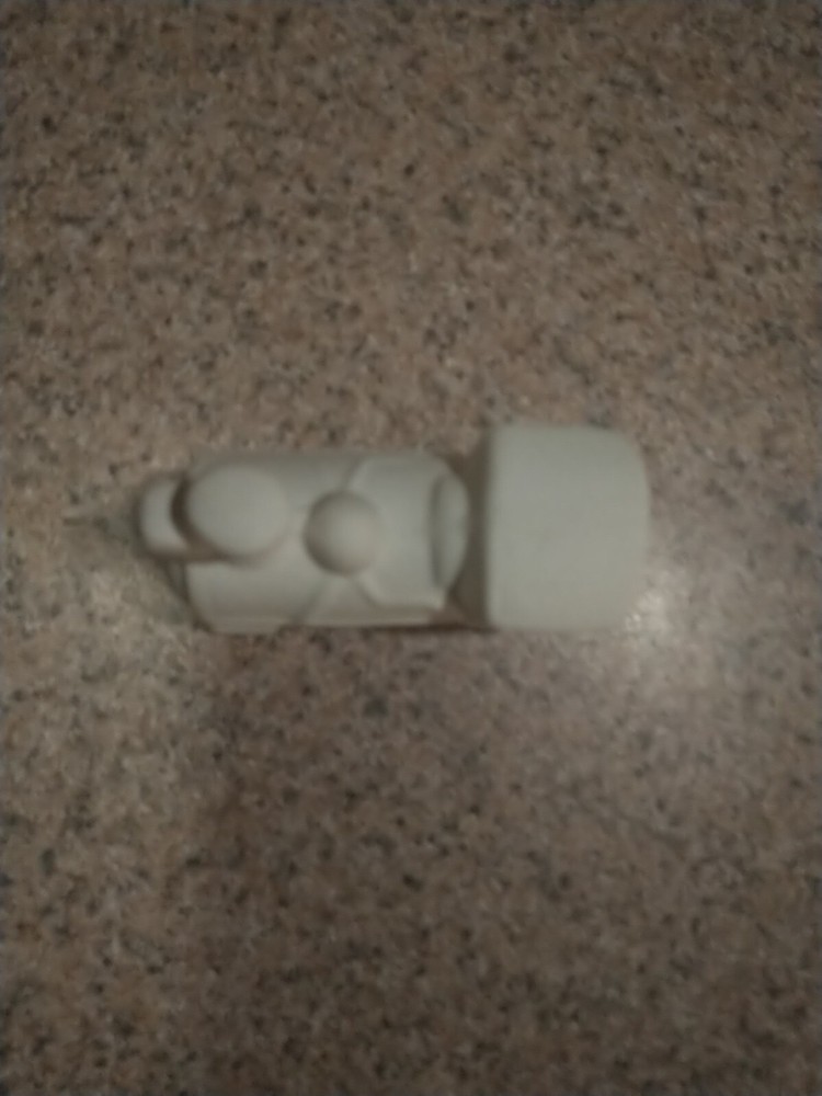 Vtg Steam Engine Train Ready To Paint White Bisque Unpainted