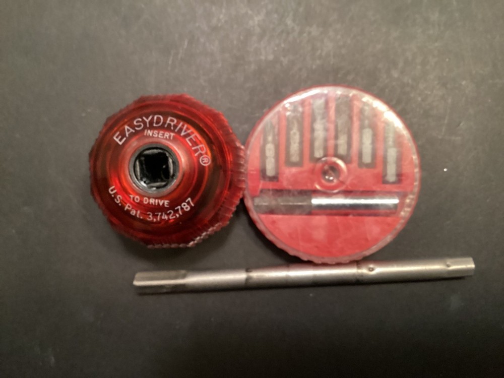 Vintage Creative Tools Inc. EASYDRIVER Ratchet Ball Tool Screwdriver & Bits USA