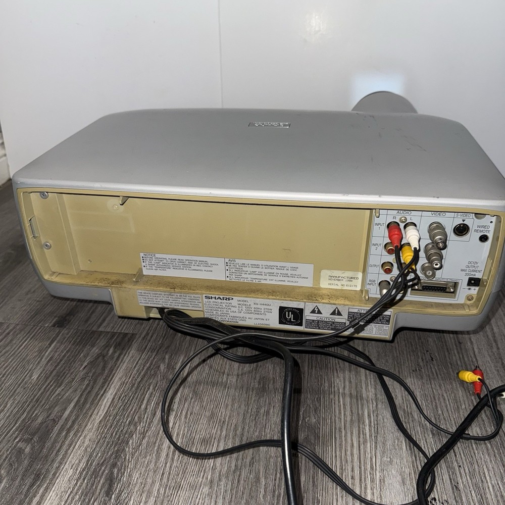Vintage Sharp Vision LCD Projector Model No: AN-CME800 Tested Working Read Below