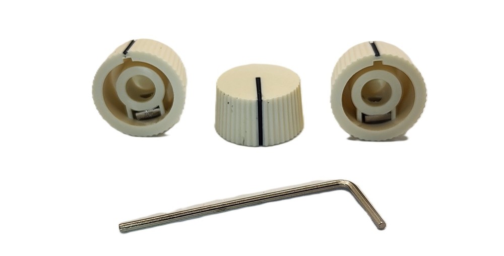 3-Pack Eggshell White "Cupcakes" Knobs Replacements Vintage Harmony