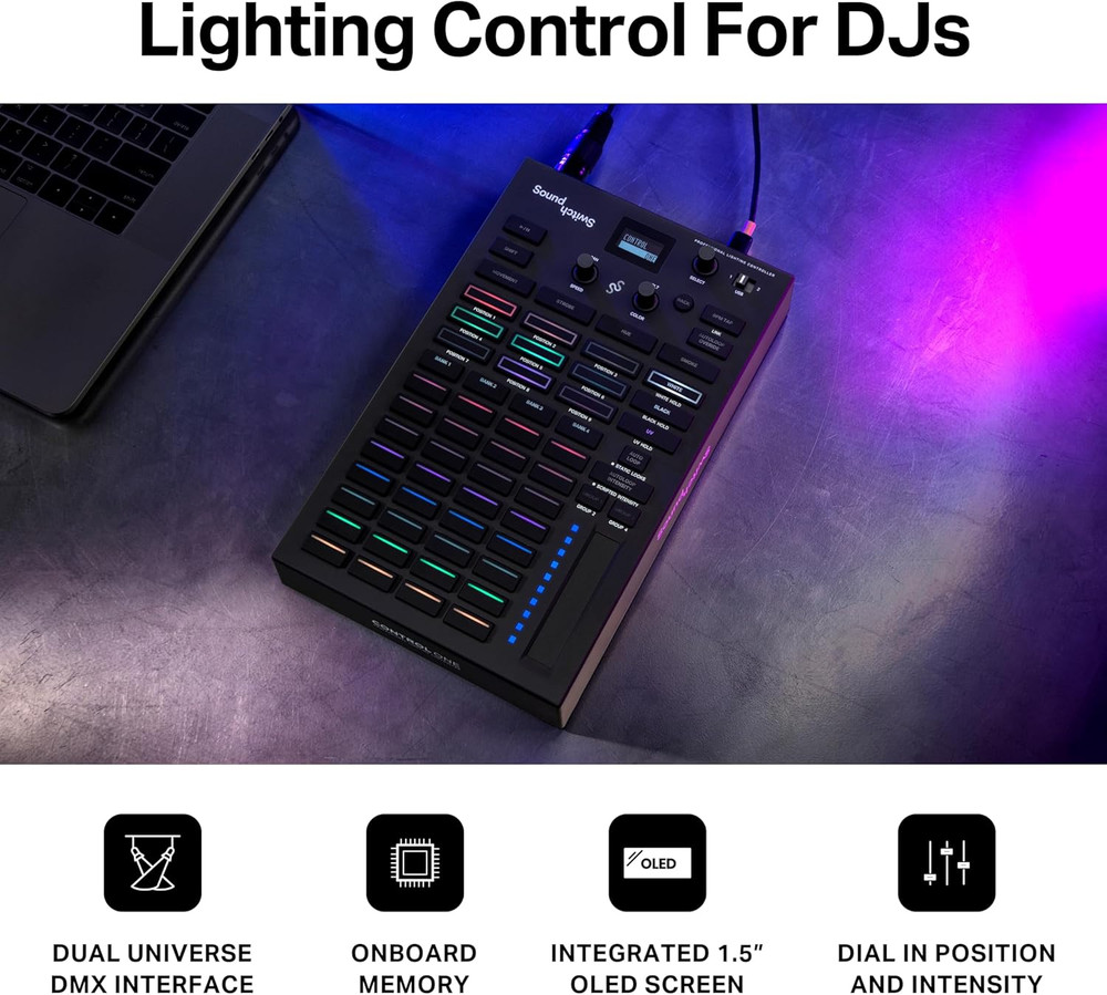 Control One - Professional DMX DJ Lighting Controller with 3 Months Software Ac