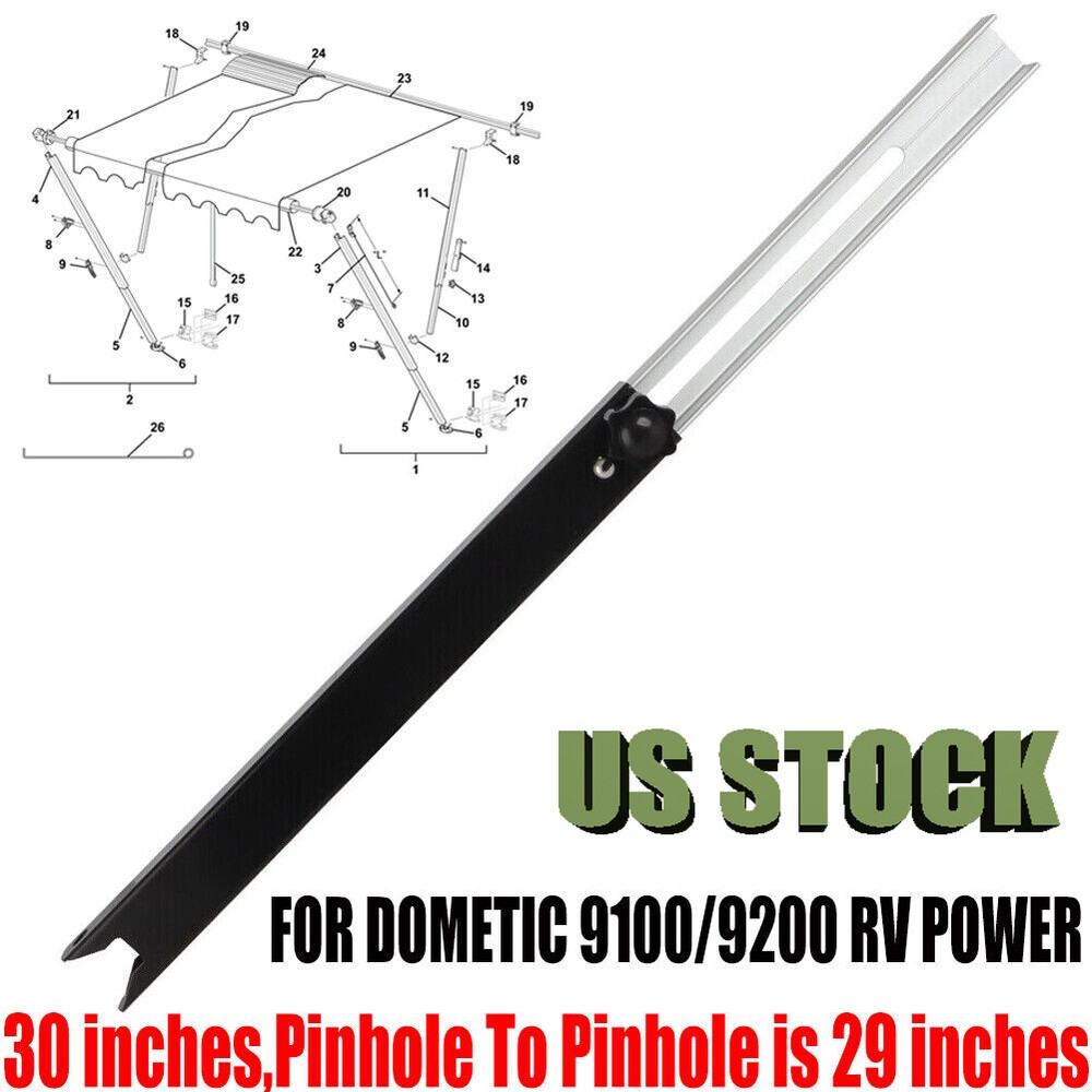 For Dometic A&E 9100 9200 Power RV Awning Adjustable Pitch Arm Kit 8952002.400U