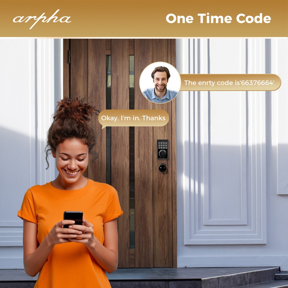 ARPHA Smart Ball Lock+Keypad Lock Keyless Entry App Control AntiPeeping Password