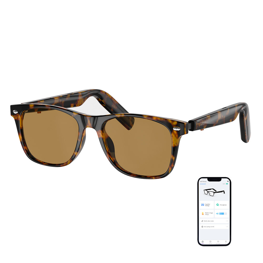 Bluetooth Glasses Smart Audio Sunglasses with Speakers Polarized Built Mic 2Pack
