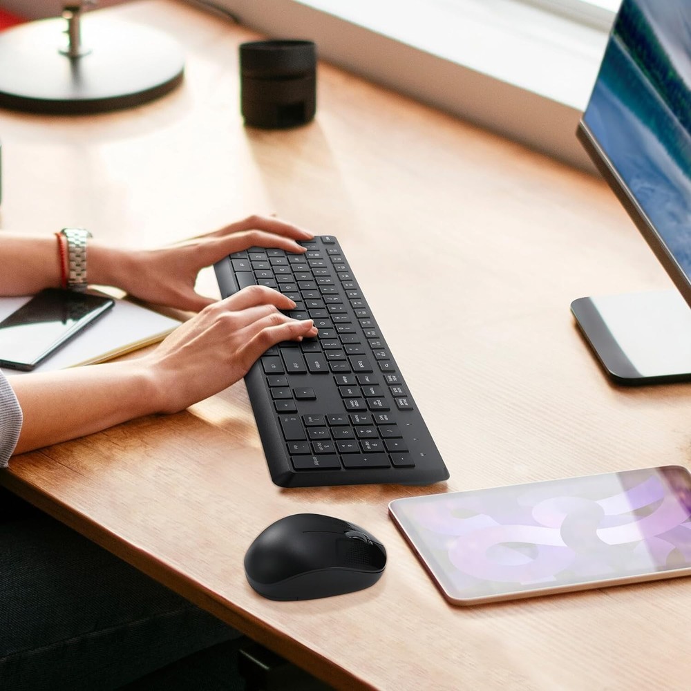 Combo Teclado y mouse Inalambricos para Windows, Android TV Box/Raspberry / PC