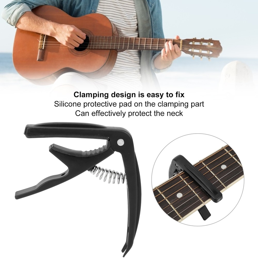 Guitar Capo Clamping ABS Shell Stringed Instrument Playing Tuning Accessories