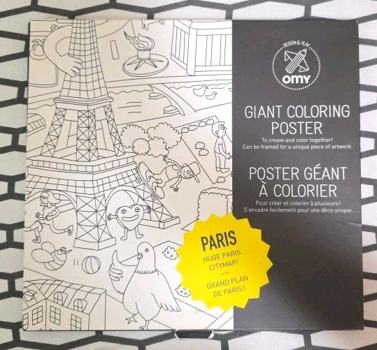 OMY Pocket Coloring Map - My Paris