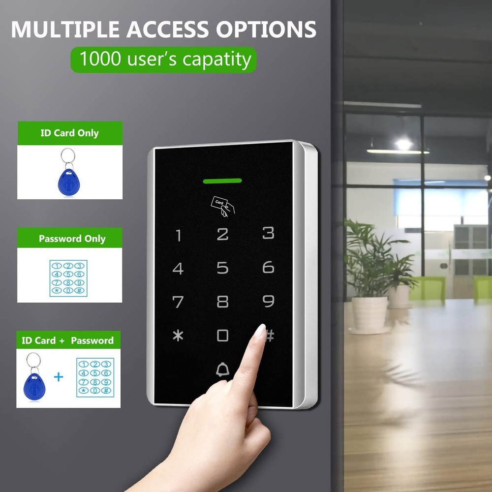 Door Access Control Keypad, 125KHz Proximity ID Card Access Control System