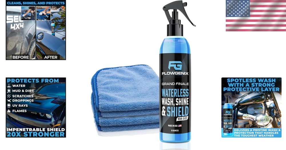 Grand Finale Detailing Spray with Microfiber Towels