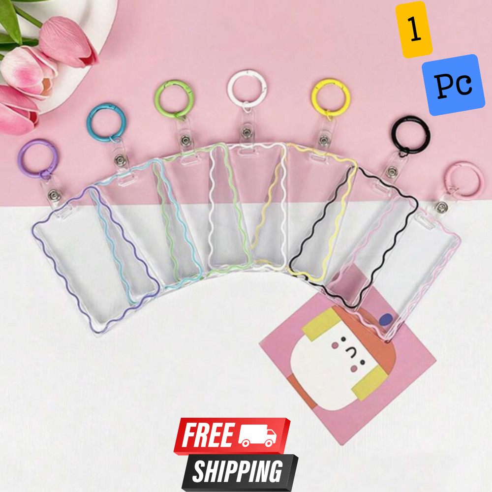 Id Card Holders Premium Document Badge Durable & Retractable Multiple for Women