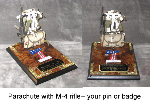 Miniature parachute plaque -2