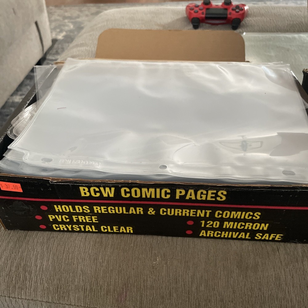 Two Vintage Boxes Of BCW Comic Pages