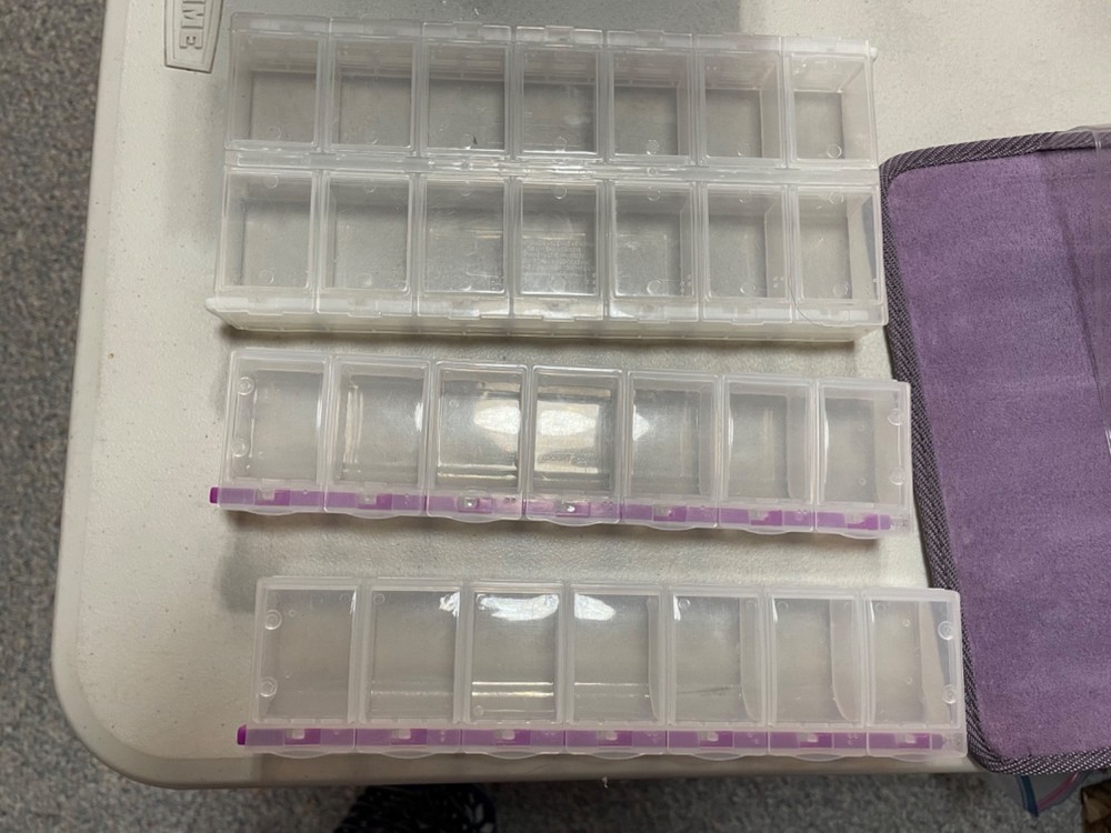 Craft Mates Lockables Organizer Case Purple Suede