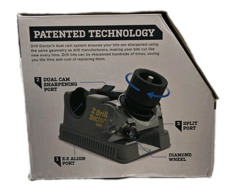Drill Doctor DD500X Drill Bit Sharpener- Gray