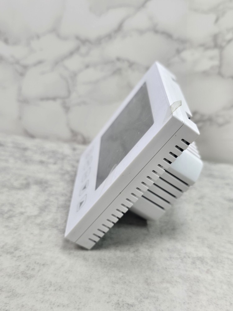 Digital Thermostat White LCD Display Heater Air Conditioner Timer Lock Function