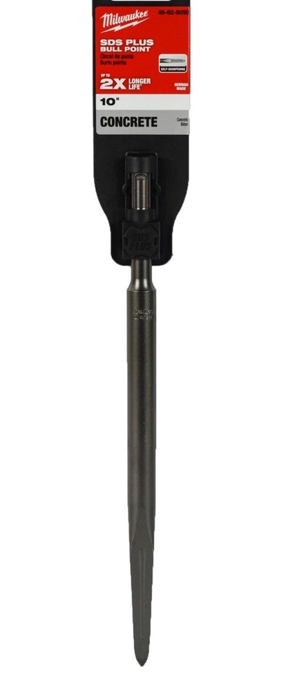 Milwaukee 48-62-6050 SDS-PLUS Self Sharpening 10" Bull Point Bit