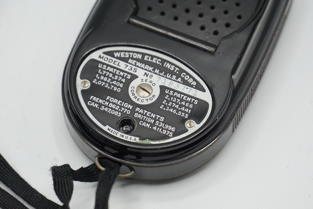 Camera Weston Master II Univ Exposure Meter Model 735 Leather Case