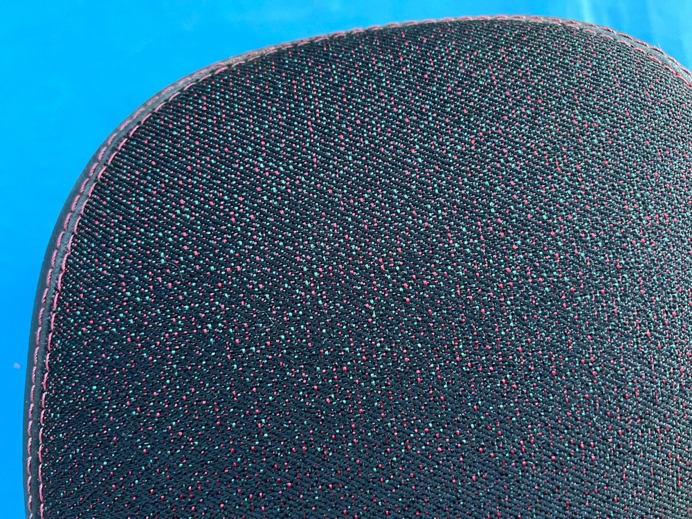 MG ZR Leather/Cloth Headrest (Front) Red Monaco