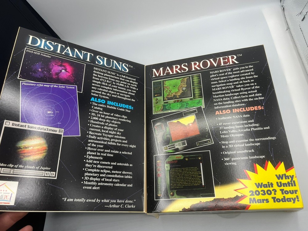 Vintage Software Universe Explorer Distant Suns Mars Rover 1996 Space Big Box