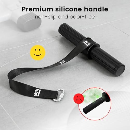 Forearm Strengthener & Wrist Roller，Forearm Exerciser with Thicker Black