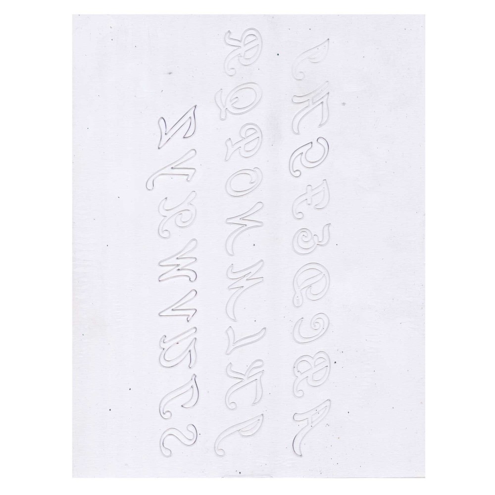 3/4" Cursive Alphabet Reusable Leather Tooling Pattern MakerAid® 78904-35