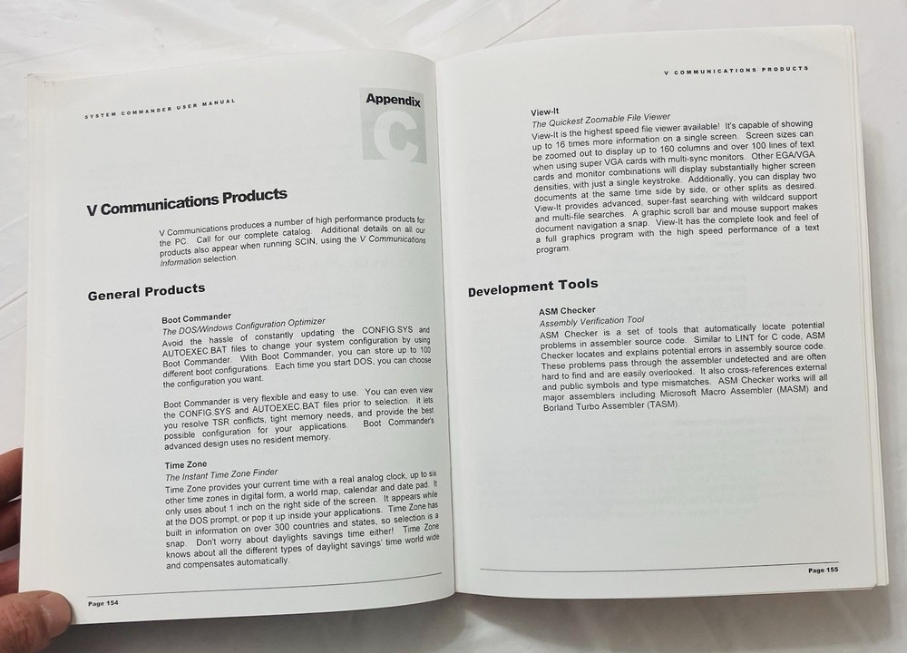 Original System Commander User Manual VCOM Partitioning Guide Windows Linux 1996