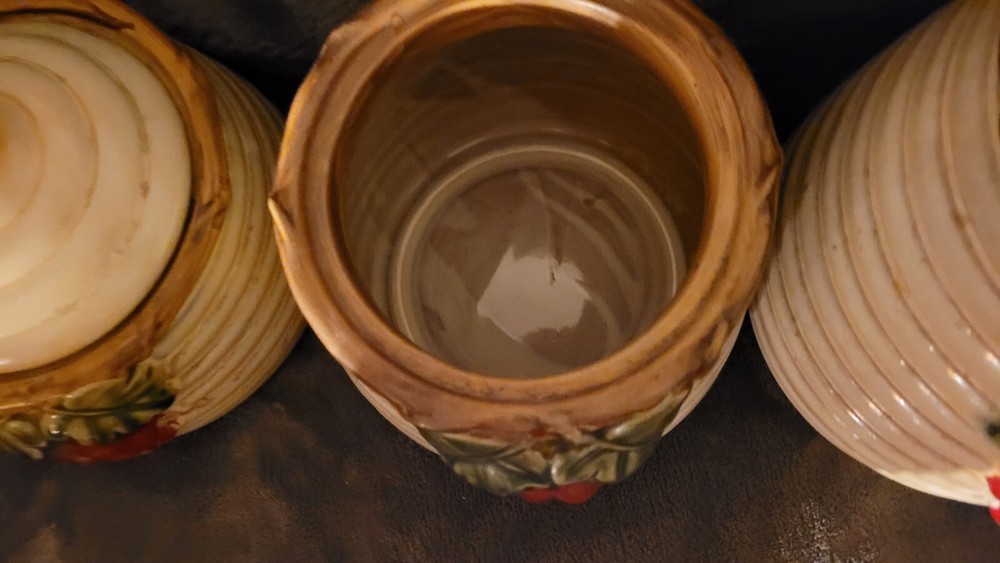 3 piece ceramic canister set