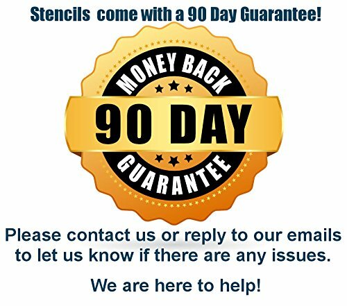 Reusable Stencil Eyes & Face Elements, includes nose, lips and mustaches + Free