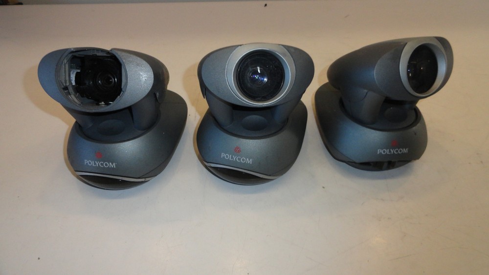 Lot of 3 Polycom MPTZ-5N Video Conferencing Camera