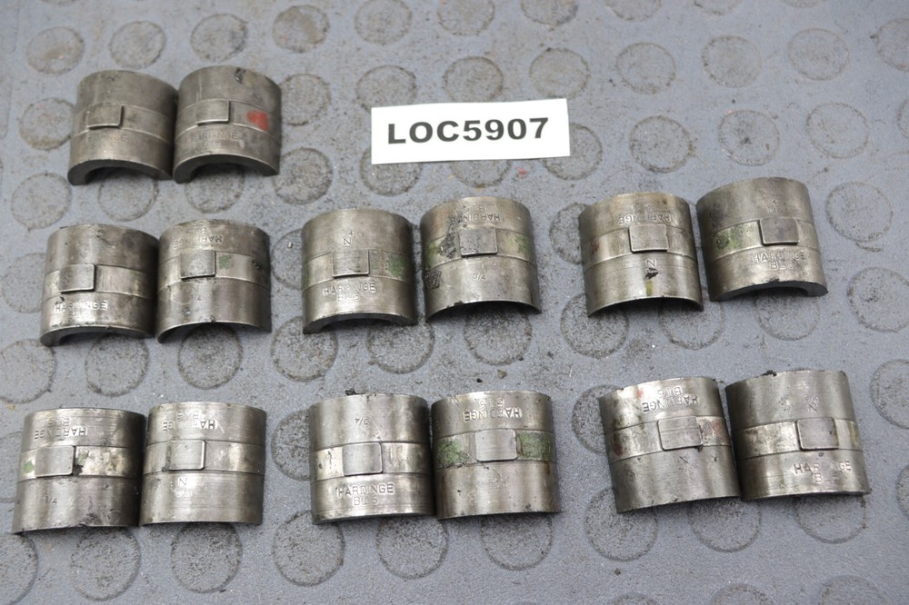 HARDINGE ( 3/4'' SQUARE ) B16 COLLET PADS  READ DESCRIPTION ! LOC5907