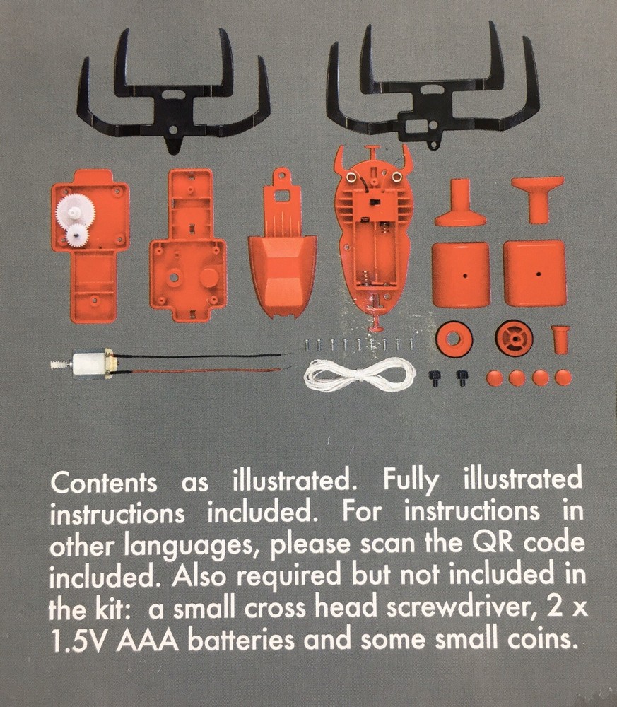 Spider Robot Building Kit Motor Powered Changes Directions Kidz Labs